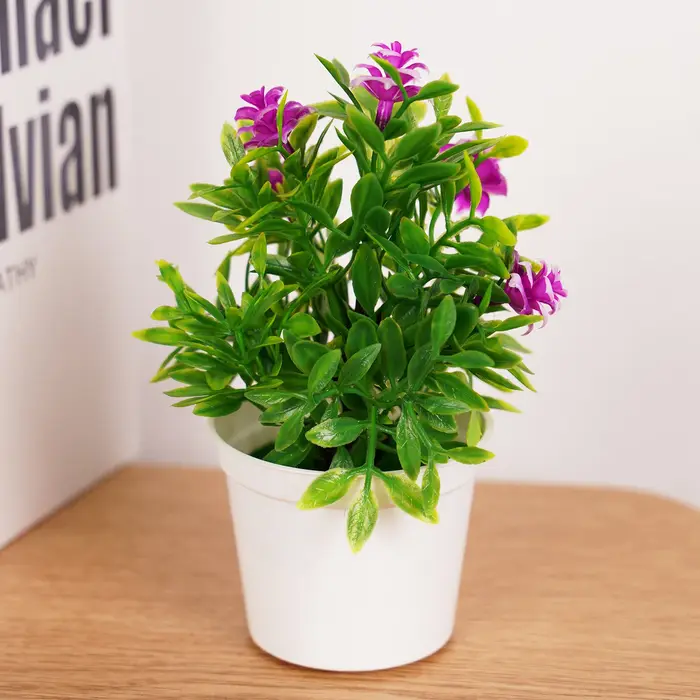 Fausses Fleurs Artificielles pour Décoration de Bureau