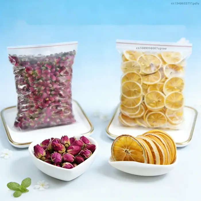 2 sacs de haute qualité naturel Rose jasmin bourgeons papillon orchidée fleurs séchées pour mariage mélange fleur savon bougie faisant des matériaux