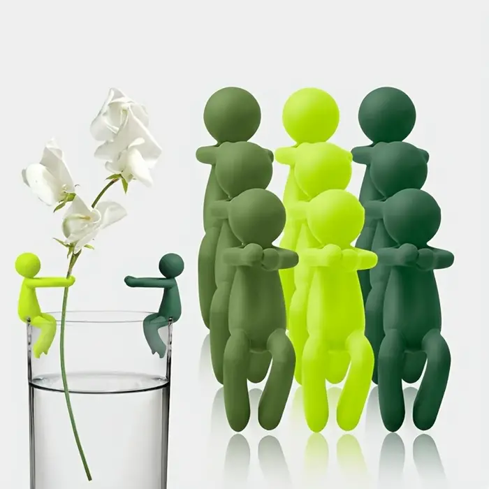 Support pour plantes coloré à 3 niveaux - Le support à fleurs en plastique présente un design unique, pratique pour la culture des plantes et le rangement des fleurs.