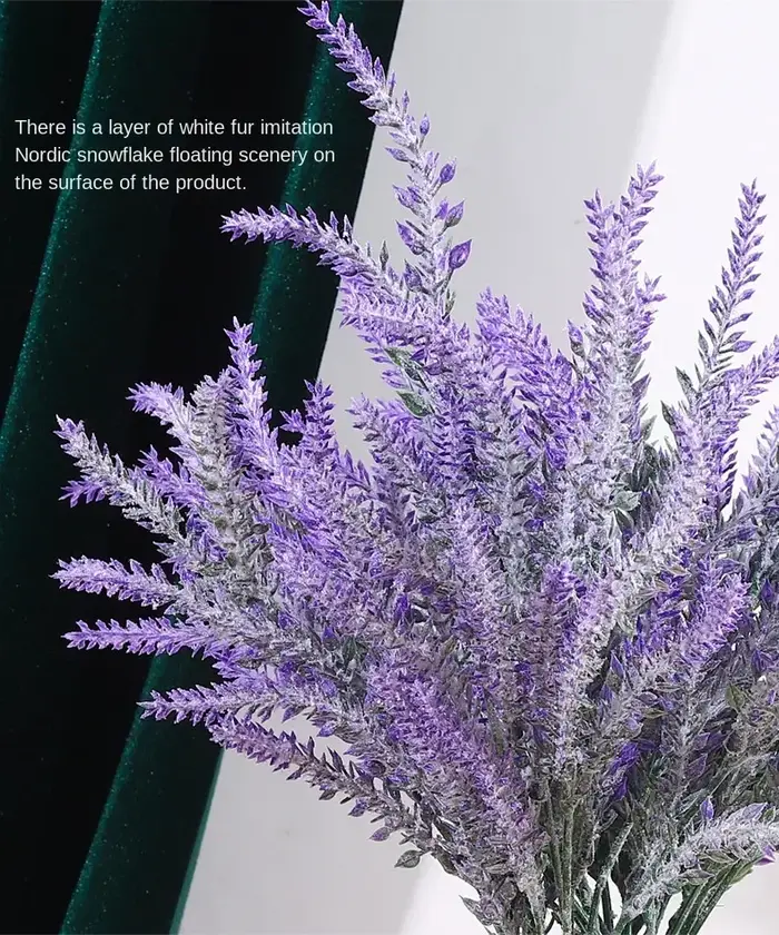 Bouquet de fleurs de lavande artificielles violettes