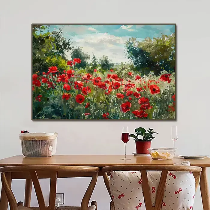 Printemps académie vent plante fleurs marguerites tulipe papillon abeilles rétro affiche impressions toile peintures mur Art photos décor à la maison