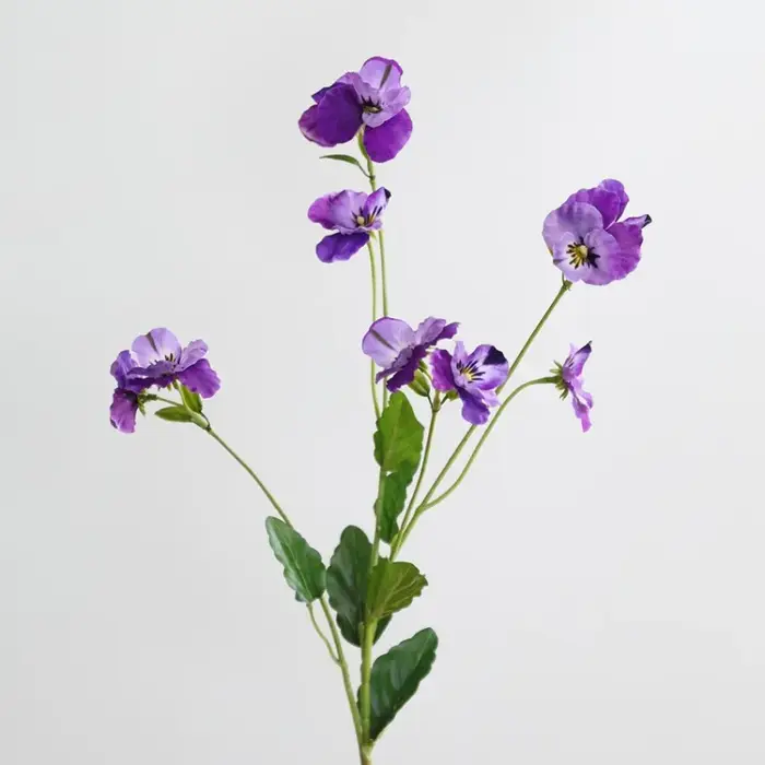 5 pièces de fleurs artificielles en soie blanches