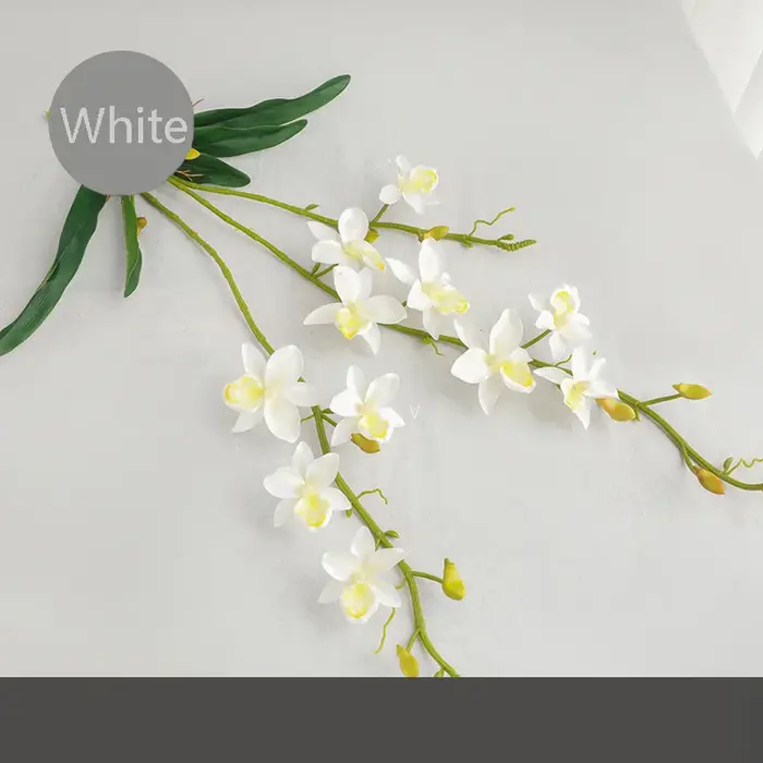 Fleur d'orchidée artificielle pour la décoration de la maison, 1 tige, maison, mariage, festival, F1