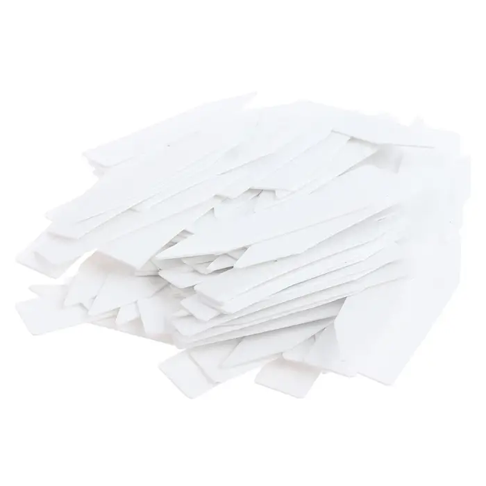 100 pièces 5*1 cm étiquettes de plantes de jardin étiquettes de plantes en PVC marqueurs de pépinièr