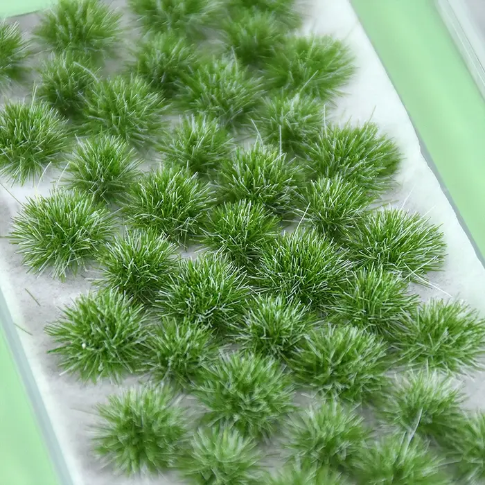 Simulation de mousse artificielle verte