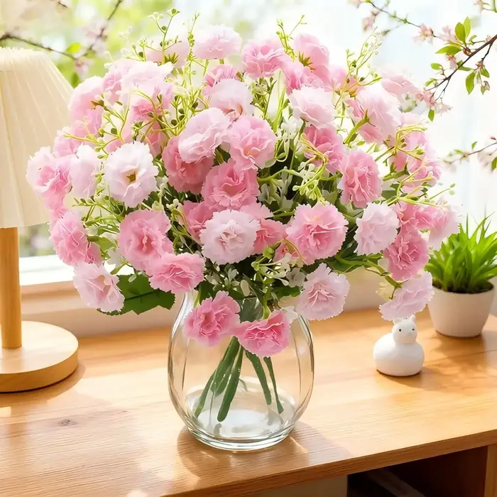 Fleurs Artificielles Œillet pour la Saint-Valentin