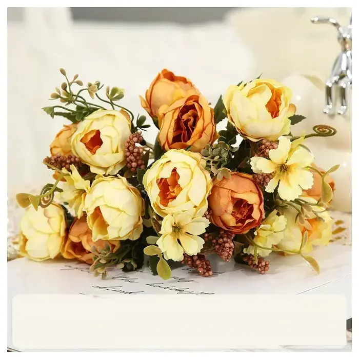 InjRocheads-Bouquet de Pivoines Artificielles