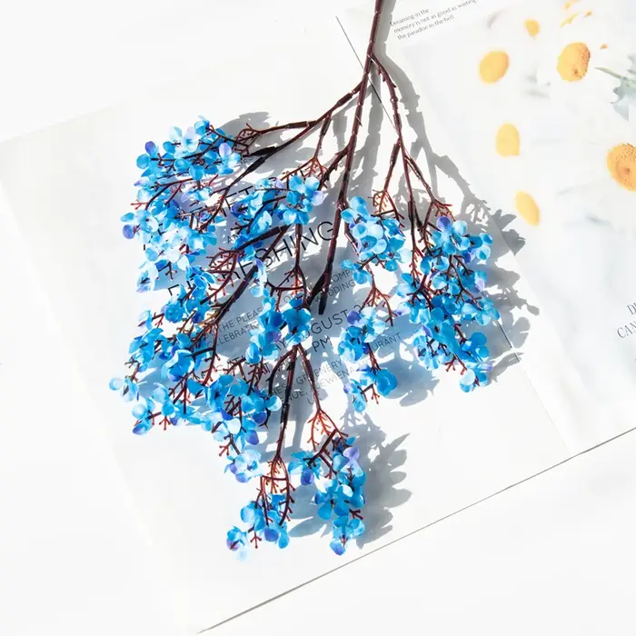 Plantes artificielles longues pour bébé, 1 pièce, décorations de noël, Vase, salle de maison, mariag