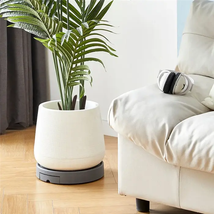 Support pour plantes avec roulettes