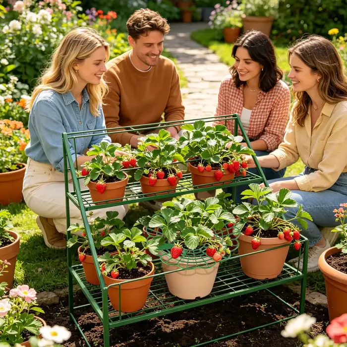 Supports pour plantes de fraises