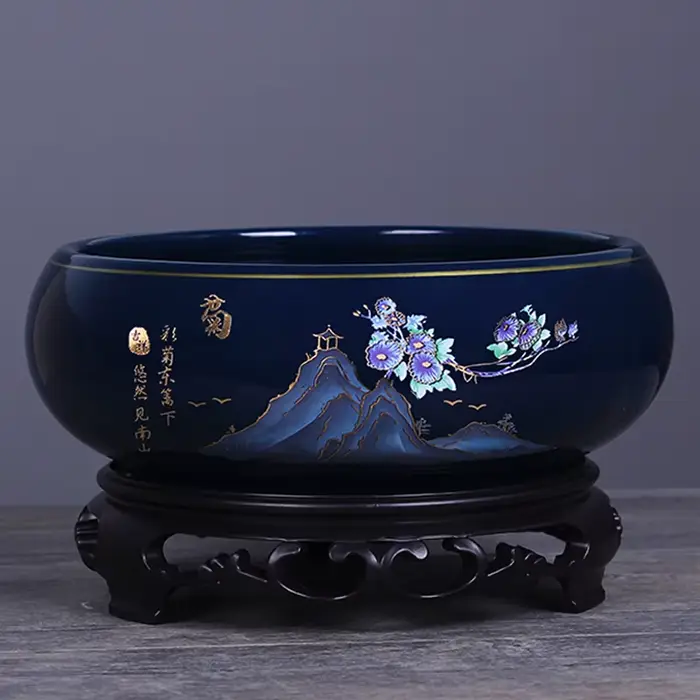 Pot de fleur hydroponique en céramique de Style chinois créatif