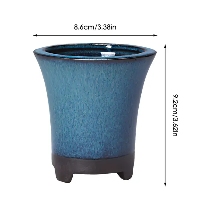Pot de fleur en céramique avec trou de vidange