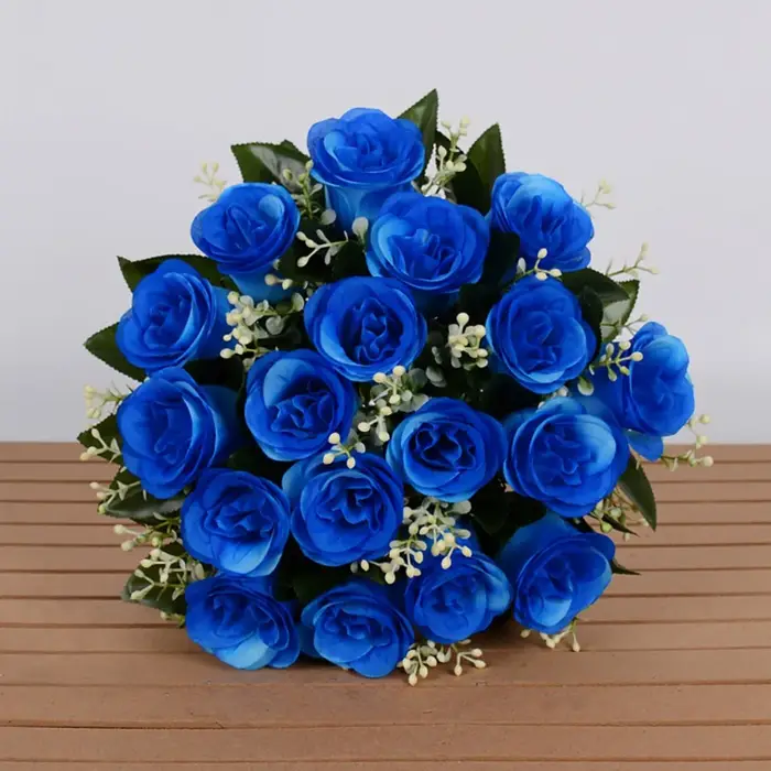 18 têtes de fleurs artificielles miniatures pour photographie