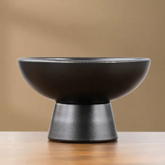 Pot de fleurs rond en céramique