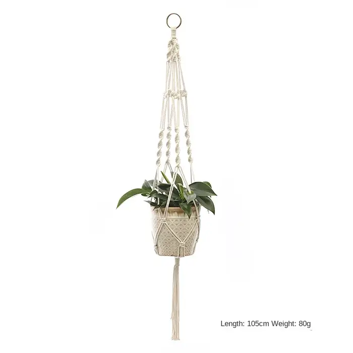 ConfronPlant-Cintre de plante en macramé fait à la main