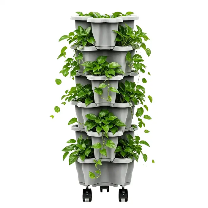 Tour de jardinage à 6 niveaux pour plantes d'intérieur