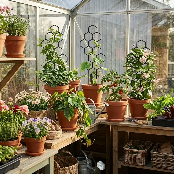 Deux supports de formation pour plantes grimpantes