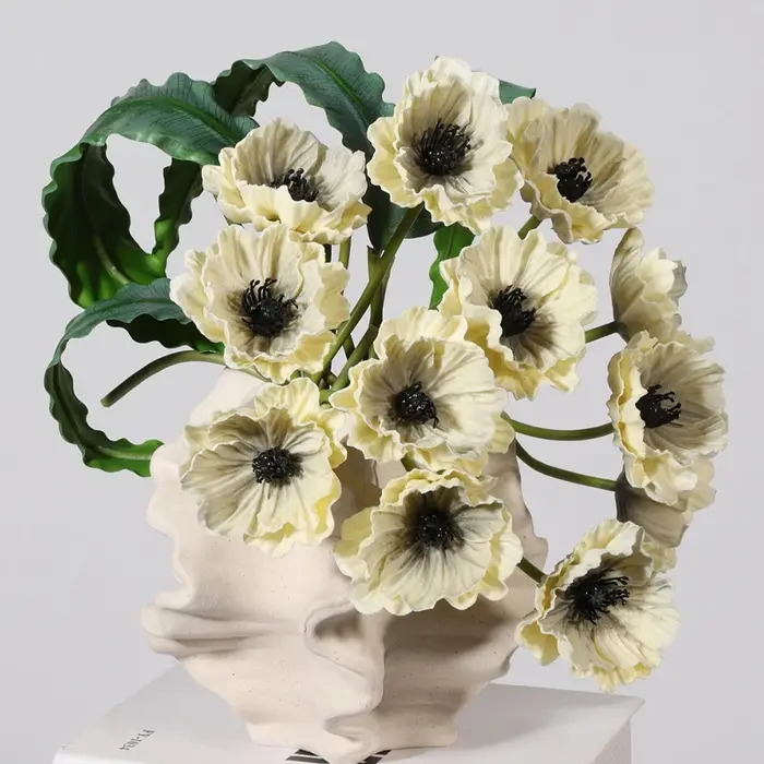 Bouquet de coquelicots artificiels en PU