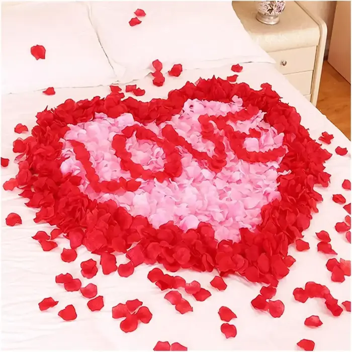 2000/100 pièces pétales de Rose artificielles fleurs colorées Roses en soie faux pétale pour romantique saint valentin cadeaux de mariage décor