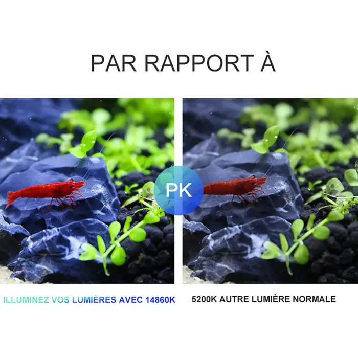 Très Mince Led Aquarium Lampe Éclairage La Croissance Des Plantes