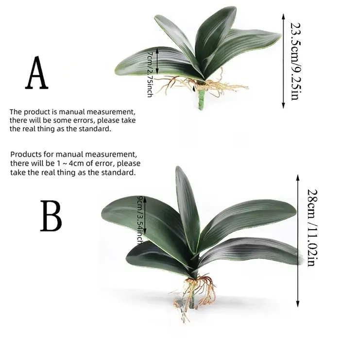 Simulation artificielle de feuilles d'orchidées de papillon