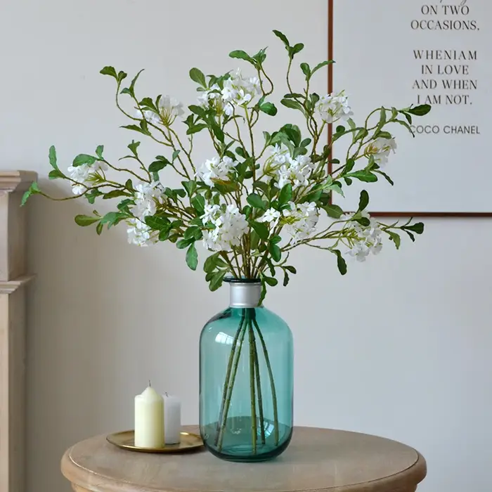 Plumbago – fleurs artificielles bleues 27 pouces