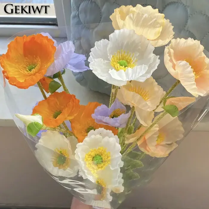 Fleurs artificielles en soie Flocking Yu Meiren