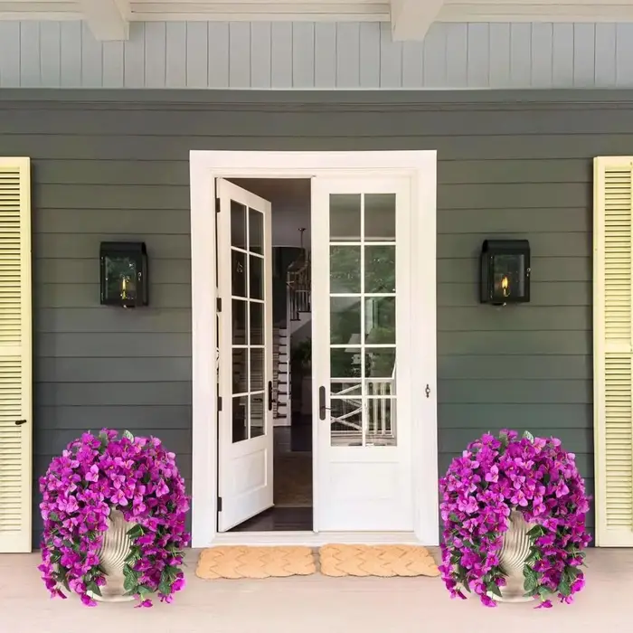 Bougainvilliers artificiels réalistes résistants aux UV, fausses fleurs en soie, plantes longues et tombantes pour décoration estivale, lianes de bougainvilliers