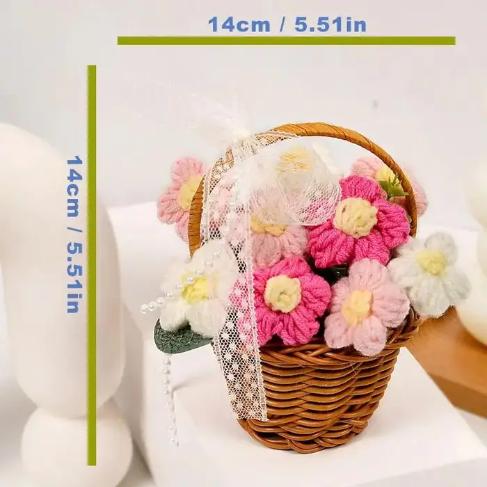 1 bouquet de fleurs au crochet fait main