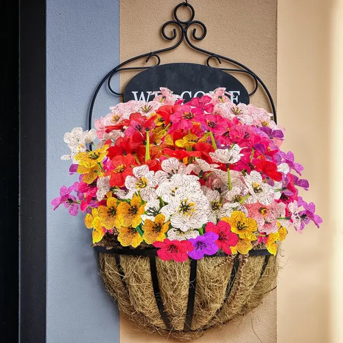Fleurs artificielles Aquatique Mariage Bouquet De Mariée Scrapbooking Accueil Chambre Table Decora Vase En Plein Air Cour Jardin Bonsaï Festival