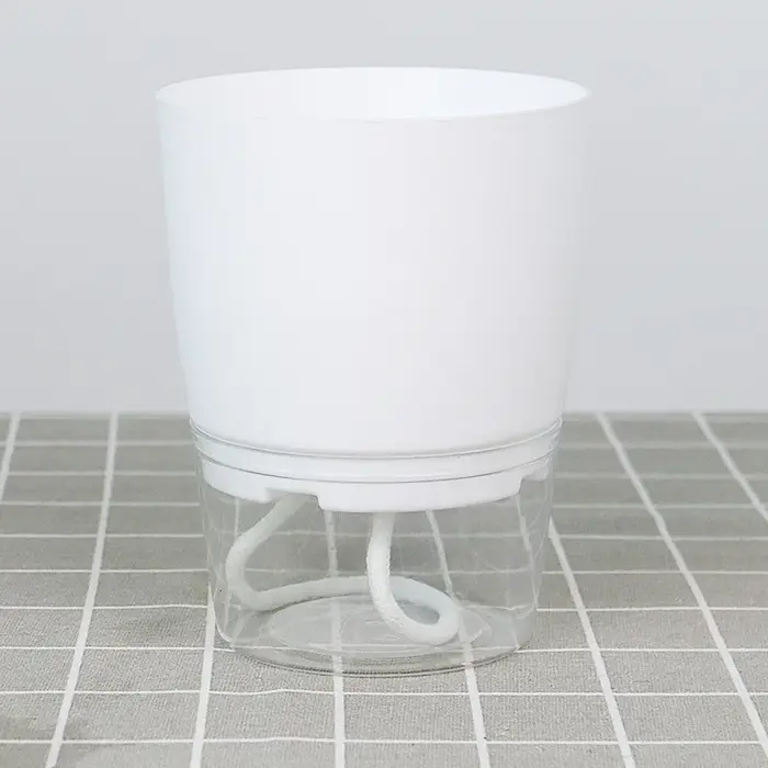 Pot de Fleurs Hydroponique à Auto-Arrosage, Absorbant l'Eau, pour Plantes Succulentes, Décoration Mo