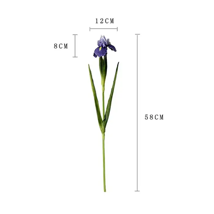 Fausses fleurs d'iris irlandais Real Touch