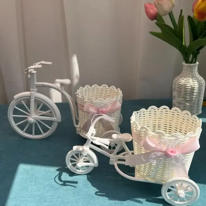 Panier fleurs en forme Cycle