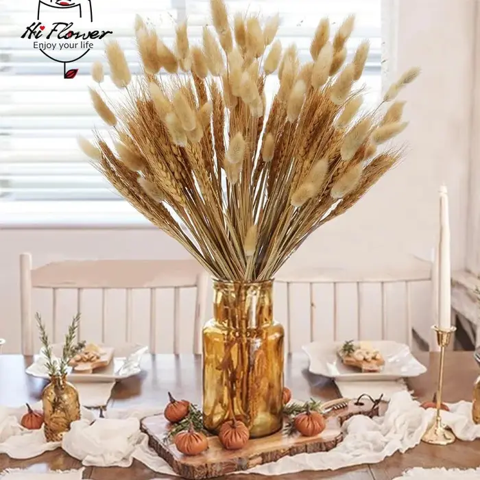 160 Pièces de Fleurs Séchées Naturelles en Épis de Blé pour Décoration Bohème