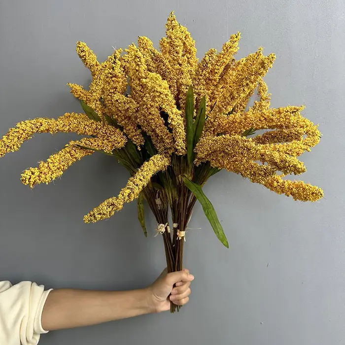 Bouquet d'oreilles de blé jaune pour mariage