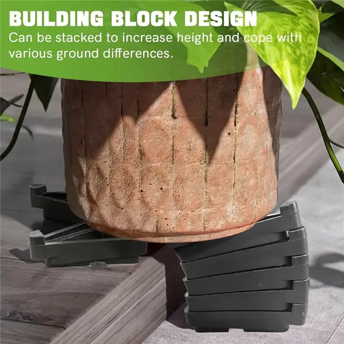 Pour jardinières extérieures pour pieds de Pot de jardin 24 pièces supports invisibles respirants rehausseurs d'orteils