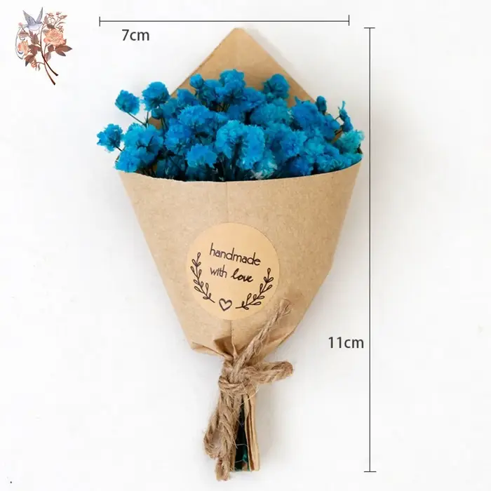 Fleurs séchées éternelles Gypsophila Mini Bouquet boîte-cadeau Souvenir mariage boutonnière Corsage véritable souffle de bébé décoration de voiture à la maison
