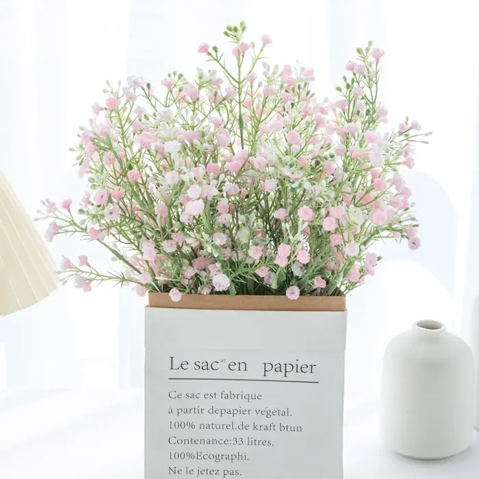 1pc fleurs artificielles plantes gypsophile mariage Bouquet de mariée maison chambre Vase Table jardin bricolage cadeaux photographie accessoires Decora