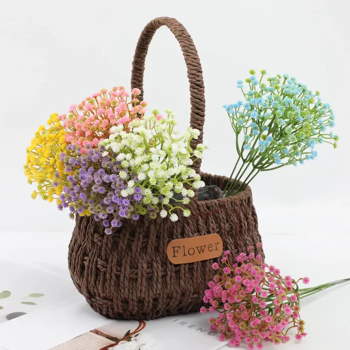 Bouquet de fleurs artificielles pour souffle de bébé