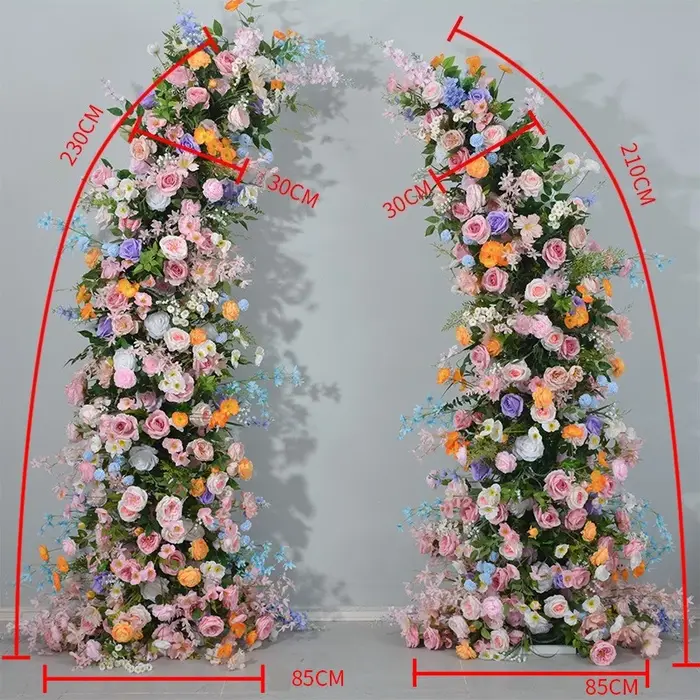Offre spéciale Monet jardin artificielle Rose réutilisable coin Floral extérieur Festival célébration marché configuration résistant aux intempéries décor