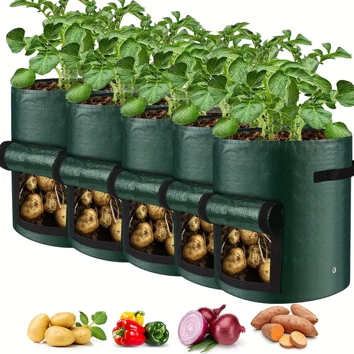 Pack combiné de 6 pièces-1 sac de plantation avec 5 étiquettes