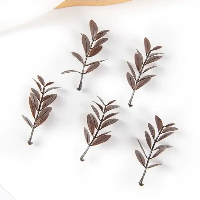 Feuilles de plantes artificielles pour décoration murale