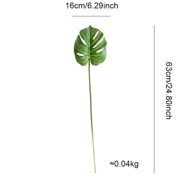 Plantes d'arbre vertes artificielles de 60 CM, feuilles de palmier, fausse branche tropicale, access