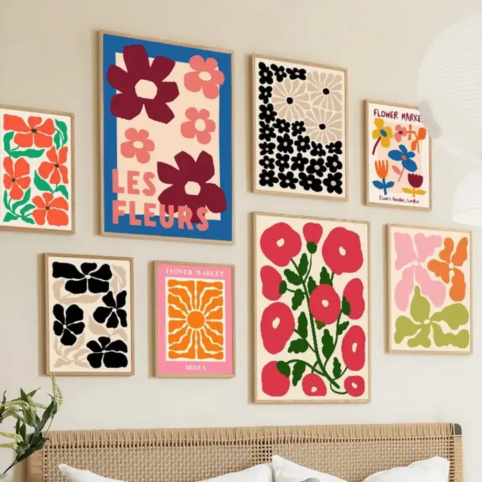 Affiches et impressions abstraites de fleurs