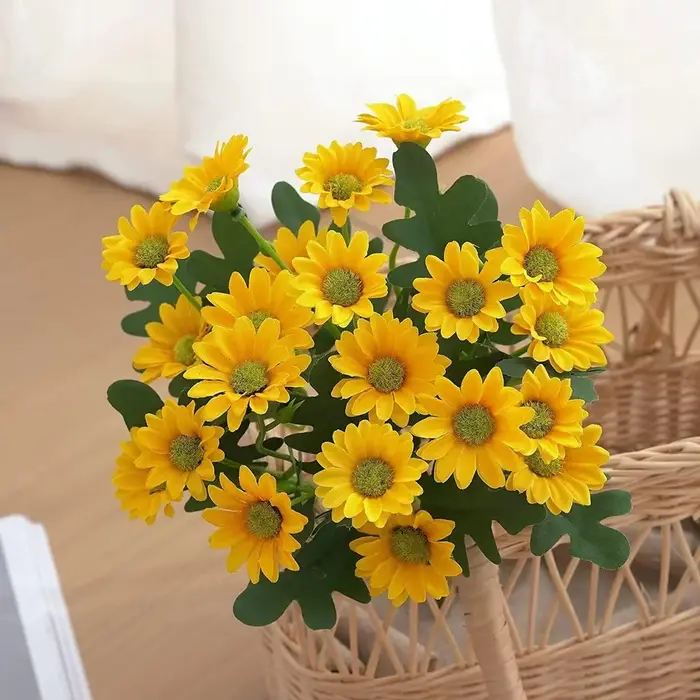 Fleurs artificielles, fleurs de camomille