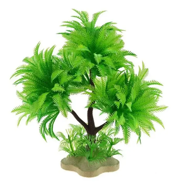Simulation décorative d'aquarium plante eau aquatique herbe visualisation feuilles artificielles sou