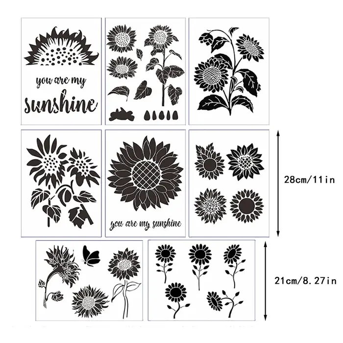 Pochoir tournesol pour Halloween