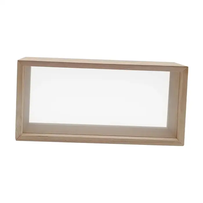 Boîte d'ombre en bois avec cadre de fleurs séchées, décor profond, boîtes d'ombre, vitrines pour Kee
