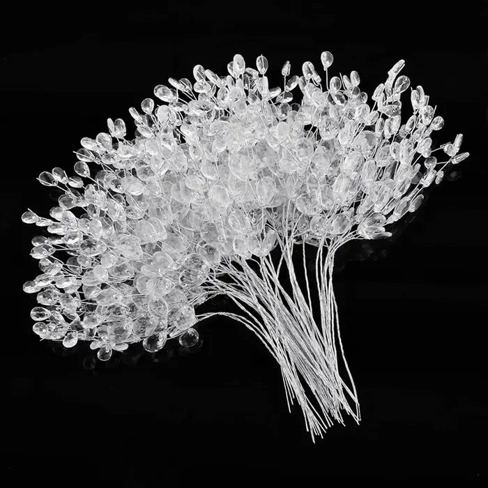 5/10pcs Fleur Artificielle Acrylique Gouttelette D'eau À La Main De Noël Halloween Chambre Décor Mariage Mariée Bouquet En Épingle À Cheveux BRICOLAGE Cadeaux