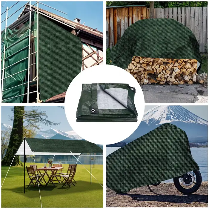 Bâche imperméable robuste avec œillets